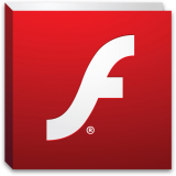 Adobe Flash logo.