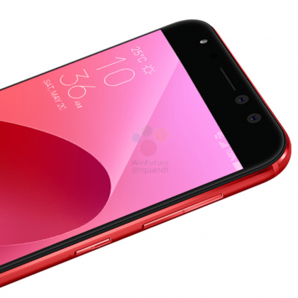 Asus ZenFone 4 Selfie -puhelimissa on panostettu etukameroiden tarkkuuteen. Kuvassa punainen ZenFone 4 Selfie Pro.