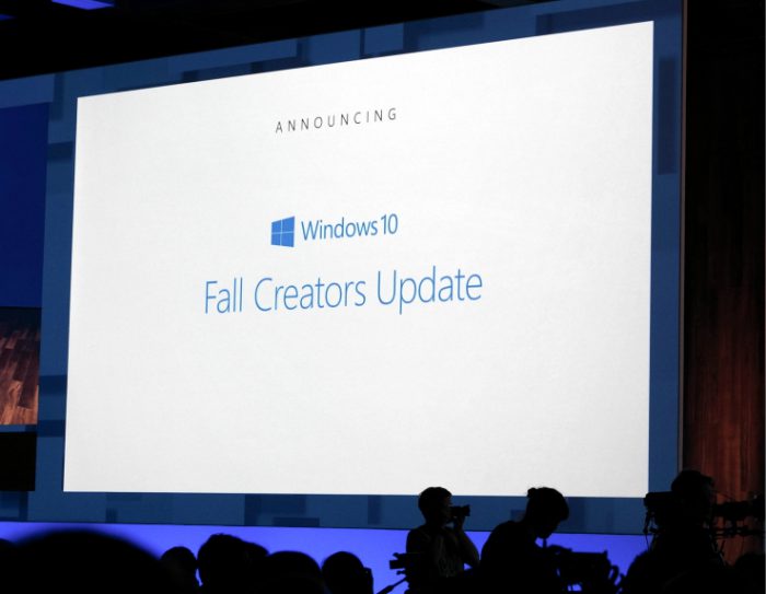 Windows 10 Fall Creators Update.