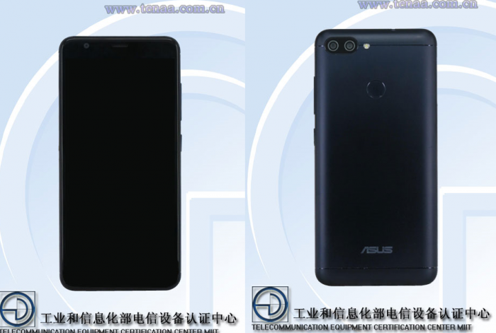 Asus X018DC -puhelinmalli kiinalaisen TENAAn kuvissa.