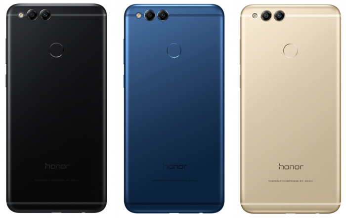 Honor 7X:n värivaihtoehdot.