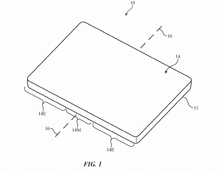 Applen patentti kuvailee taipuvalla näytöllä varustettua laitetta.