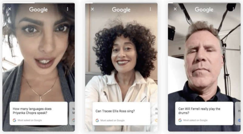 Google julkkikset selfie videot vastaukset