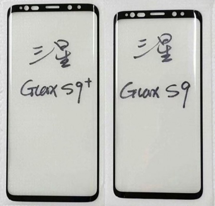 Galaxy S9+:n ja Galaxy S9:n etupaneelit.