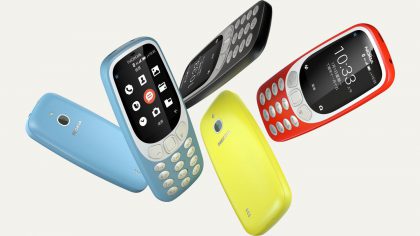 Nokia 3310 4G:n värivaihtoehdot.