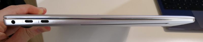 MateBook X Pron kaksi USB-C-porttia ovat nyt varustettu Thunderbolt 3 -tuella.