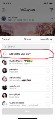 Instagram on mahdollistamassa tavallisten julkaisujen helpon jakamisen muilta käyttäjiltä osaksi Instagram Stories -julkaisua.