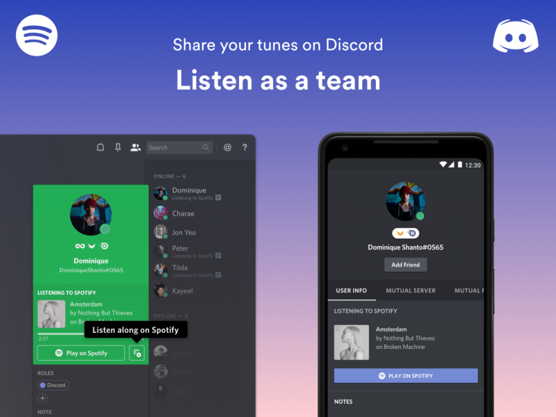Spotify + Discord.
