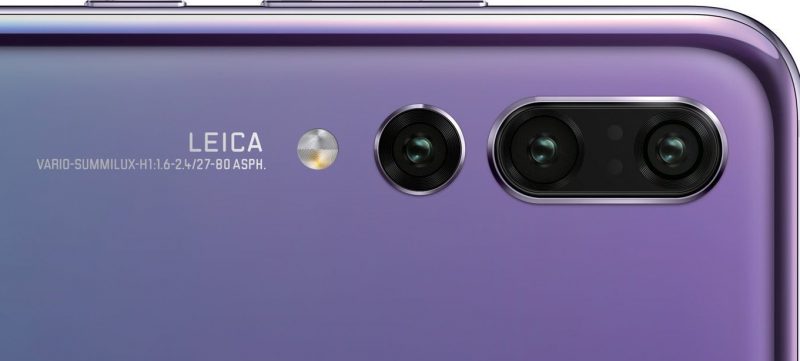 Huawei P20 Pro tulee sisältämään kolme takakameraa. Evan Blassin aiemmin vuotama kuva.