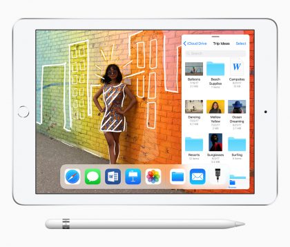 Applen uusi 9,7-tuumainen iPad, joka tukee Apple Penciliä. 