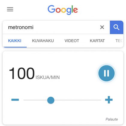 Metronomi Googlessa.