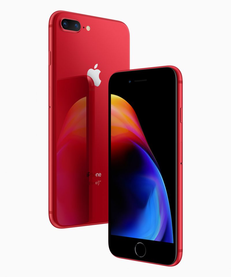 iPhone 8 Plus PRODUCT(RED) Special Edition.