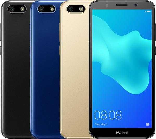 Huawei Y5 Prime 2018:n värivaihtoehdot.