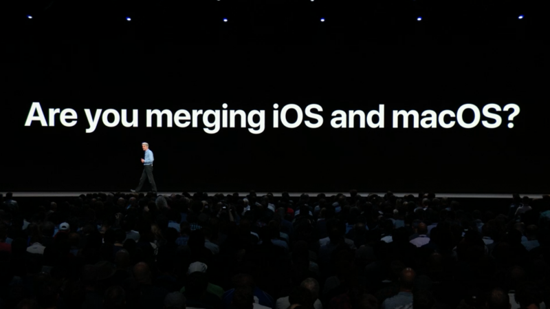 Apple tyrmäsi jälleen ajatuksen iOS:n ja macOS:n yhdistämisestä.