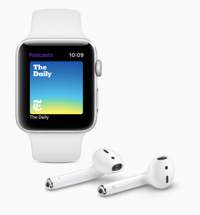 Podcastit tulee sovelluksena syksyllä myös Apple Watchille.