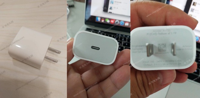 Vuotokuvia mahdollisesta uudesta Applen USB-C-pikalaturista.