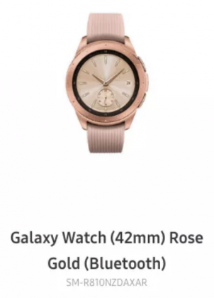 Galaxy Watch paljastui Samsungin sivuilta.