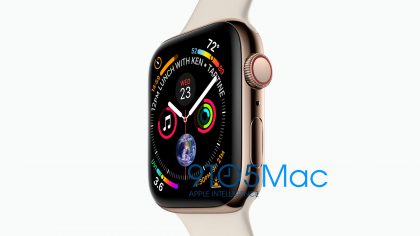 Uusi Apple Watch, 9to5Mac-sivuston julkaisemassa vuotokuvassa.