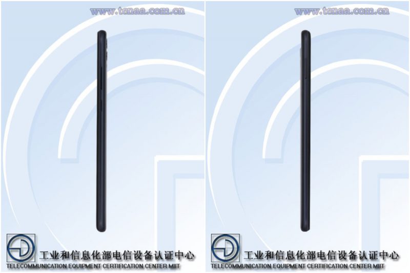 Honor-älypuhelin mallikoodilla ARE-AL00 kiinalaisviranomaisen TENAAn kuvissa.