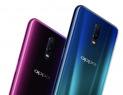 Takaa Oppo R17 muistuttaa jo melkoisesti OnePlus 6:ta.