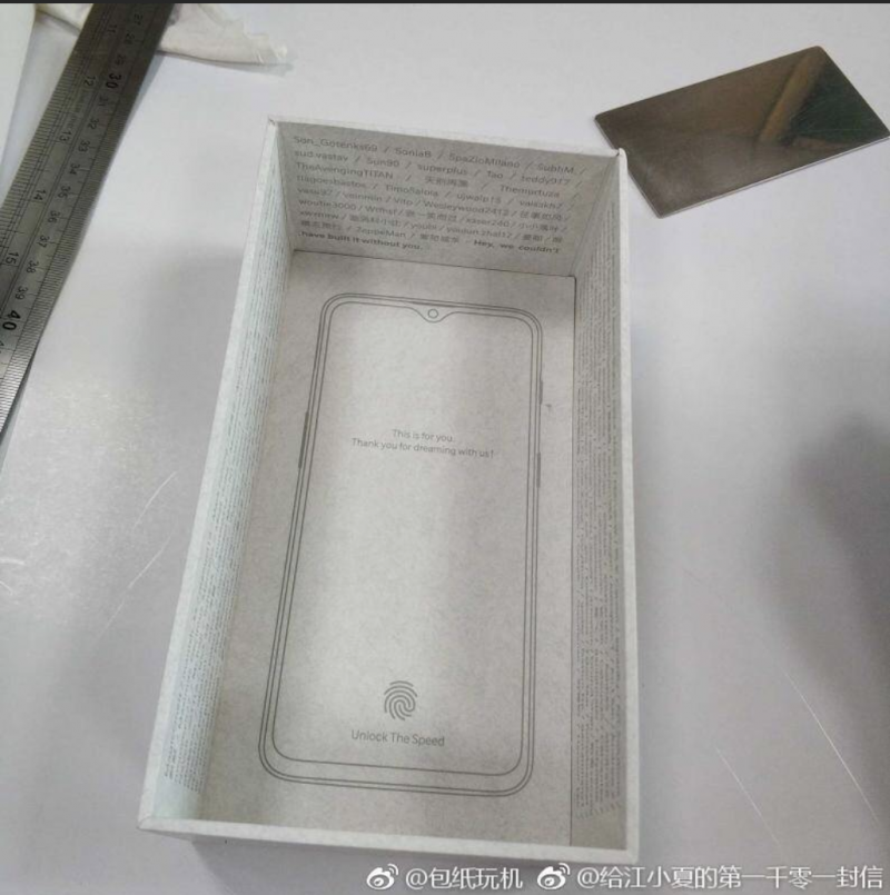 OnePlus 6T:n pakkaus paljasti mahdollisesti aiemmin puhelimen designin.