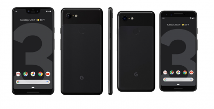 Google Pixel 3 ja 3 XL Just Black.