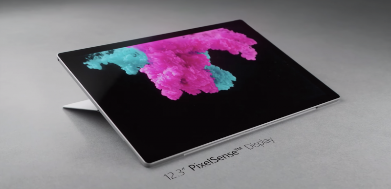 Surface Pro 6:ssa on edelleen 12,3 tuuman näyttö.