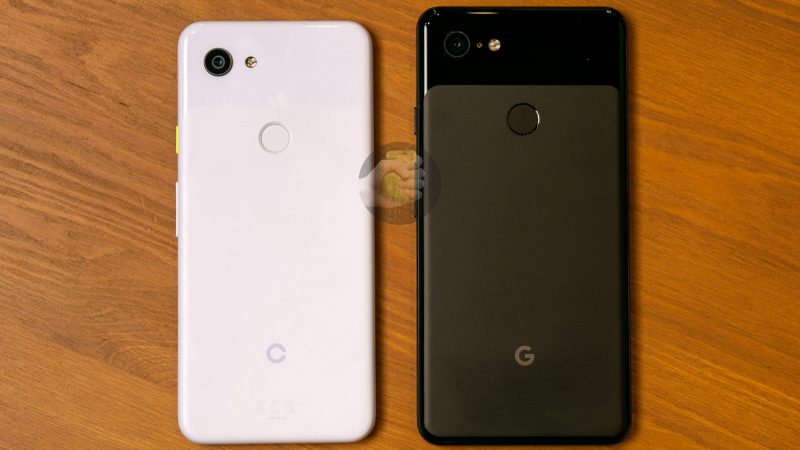 Google "Pixel 3 Lite" vs. Google Pixel 3 XL.