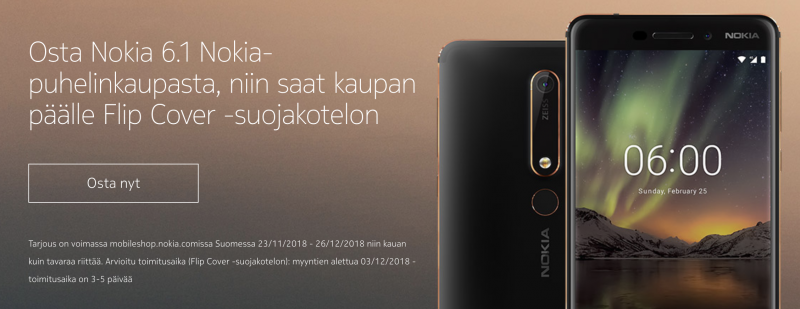 Nokia-puhelinten myyntiä yritetään vauhdittaa kaupantekijäisillä.