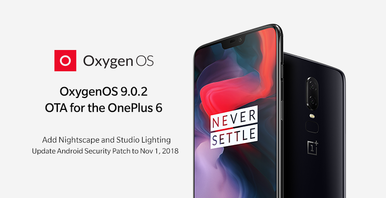 OxygenOS 9.0.2 OnePlus 6:lle.