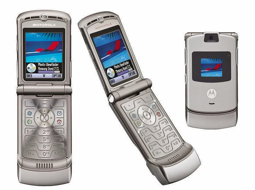 Tältä näytti alkuperäinen Motorola Razr.