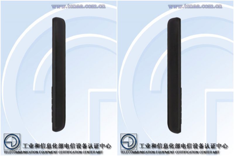 Nokia-peruspuhelin mallikoodiltaan TA-1139 Kiinan TENAA-viranomaisen julkaisemissa kuvissa.