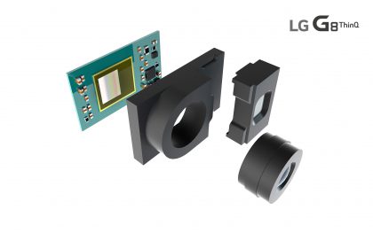 LG G8 ThinQ:n 3D ToF -kameramoduuli.