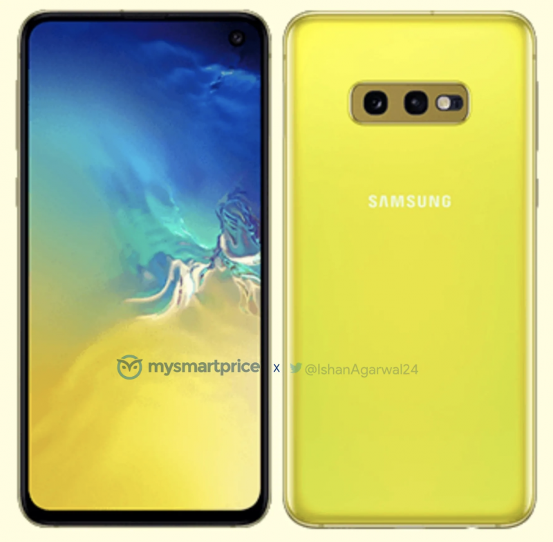 Samsung Galaxy S10e Canary Yellow -värisenä. Kuva: MySmartPrice / Ishan Agarwal.