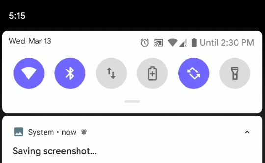 Android Q ilmoittaa uudesta ilmoituksesta sen yhteydessä näkyvällä kellokuvakkeella. Kuva: Android Authority.