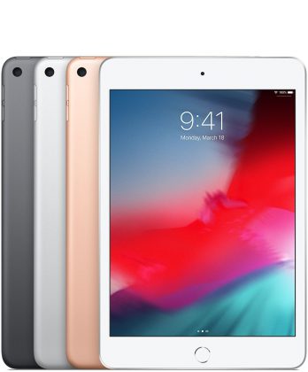 Uusi iPad mini eri väreinä.