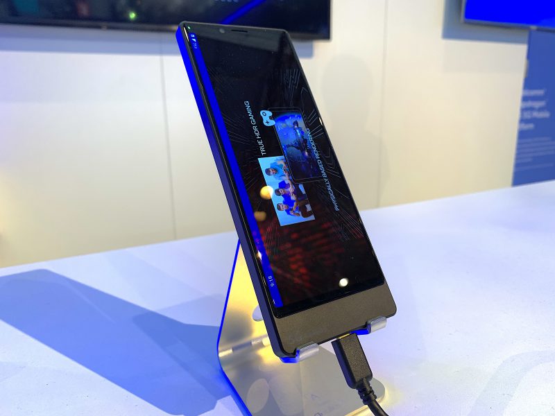 Sonylta 5G-älypuhelin nähtiin vasta prototyyppinä.