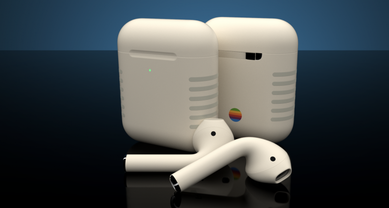 ColorWaren AirPods Retro -kuulokkeet.