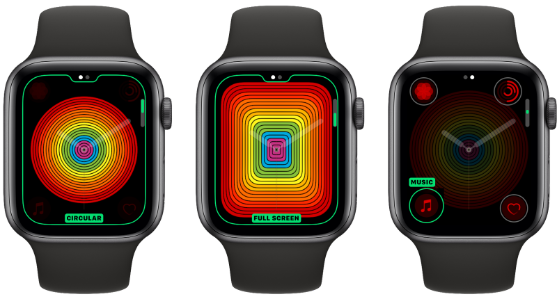 Apple Watchin uusi Pride-kellotaulu on saatavilla myös analogisilla viisareilla.