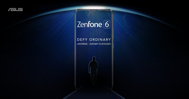 Asus Zenfone 6 -ennakkokuva kertoi etupuolen laajasti kattavasta täysnäytöstä.