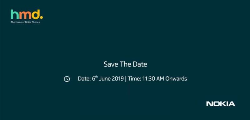 HMD Globalin 6. kesäkuuta Intiassa järjestettävän tilaisuuden kutsukuva.