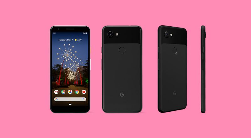 Pixel 3a mustana (Clearly Black). Kuva: Droid-Life.
