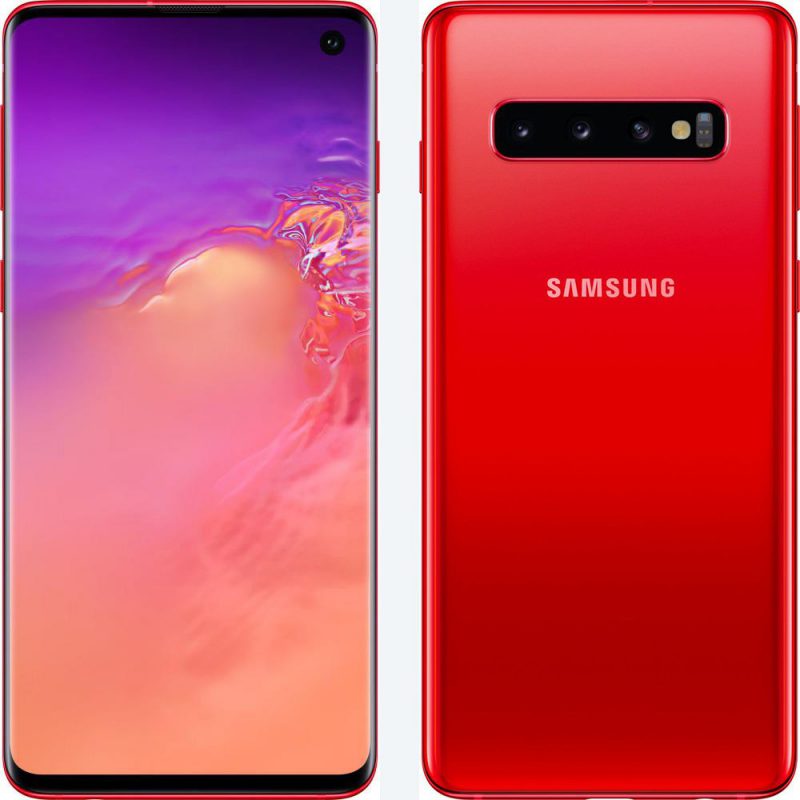 Samsung Galaxy S10+ Cardinal Red.
