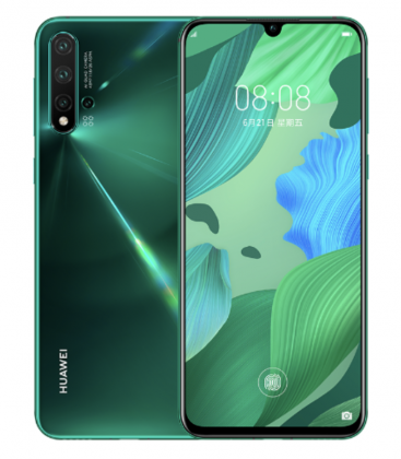 Huawei Nova 5 Pron yksi värivaihtoehto on vihreä.