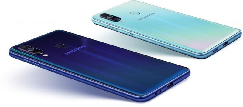 Samsung Galaxy M40:n värivaihtoehdot.