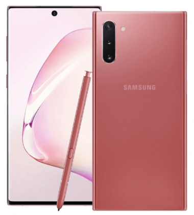 Samsung Galaxy Note10 pinkissä värissä. Kuva: WinFuture.de.