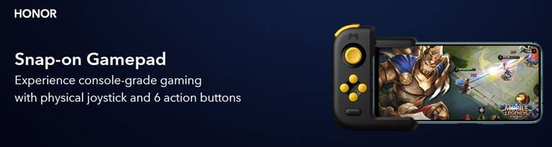 Honor GamePad-ohjaimessa on yhteensä kuusi painiketta sekä joystick-ohjain.