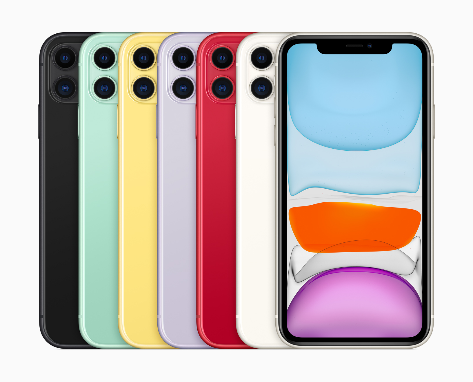 iPhone 11 eri väreissä.