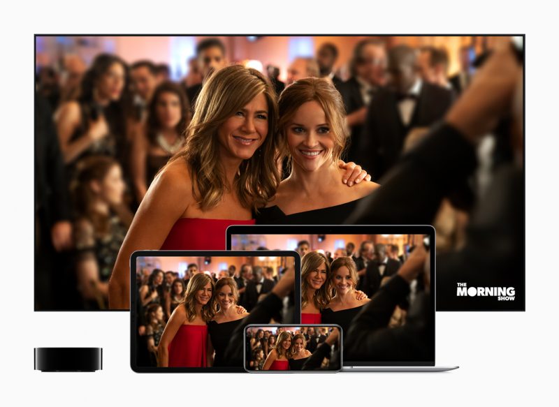 Jennifer Anistonin ja Reese Witherspoonin tähdittämä The Morning Show -draama lukeutuu Apple TV+:n ensimmäisiin sisältöihin.