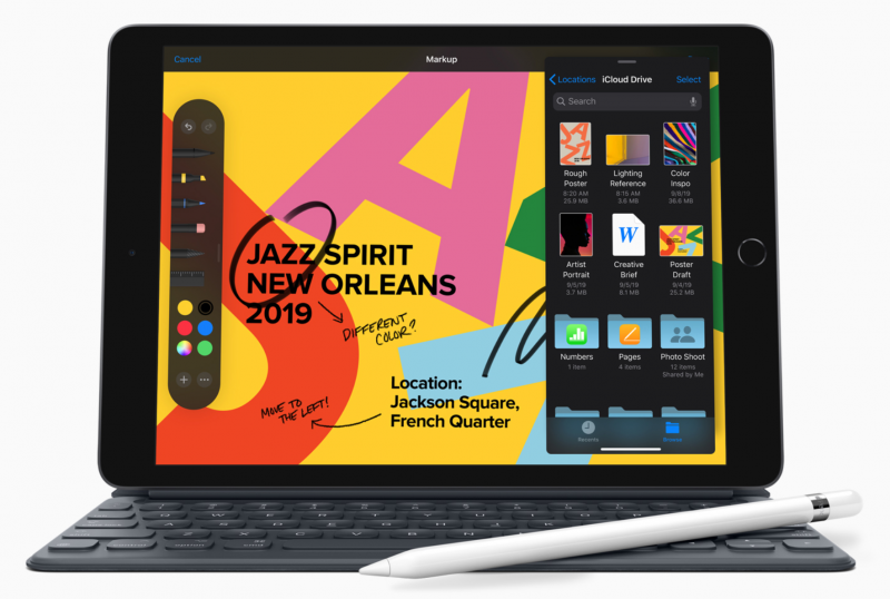 iPad tukee erikseen myytävää Apple Pencil -kynää ja Smart Keyboard -näppäimistöä.